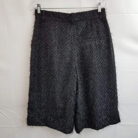 Women's textured metallic culottes wide leg shorts 8 image number 1