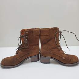 Ralph Lauren Suede Leather Lace-Up Boot Size 9.5 alternative image