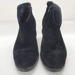 Paul Green Suede Women's Black Ankle Heeled Booties Size 5.5 alternative image