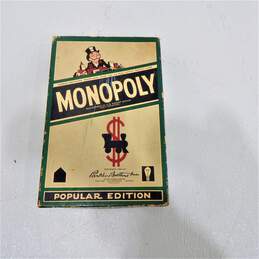 VTG 1954 Monopoly Popular Edition Green Box - alternative image
