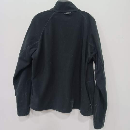 Columbia Men's Black Full Zip Mock Neck Fleece Jacket Size L image number 5