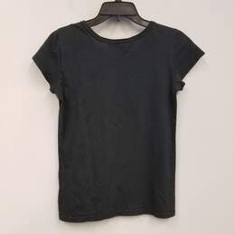 Womens Black Cotton Crew Neck Short Sleeve Pullover Graphic T-Shirt Size XS alternative image