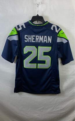 Nike NFL Seahawks Sherman #25 Blue Jersey - Size Small alternative image