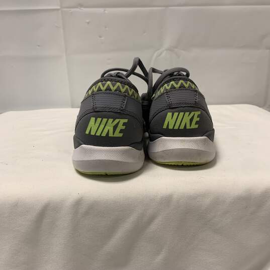 Grey and Green Nike Running Shoes Size:10 image number 4