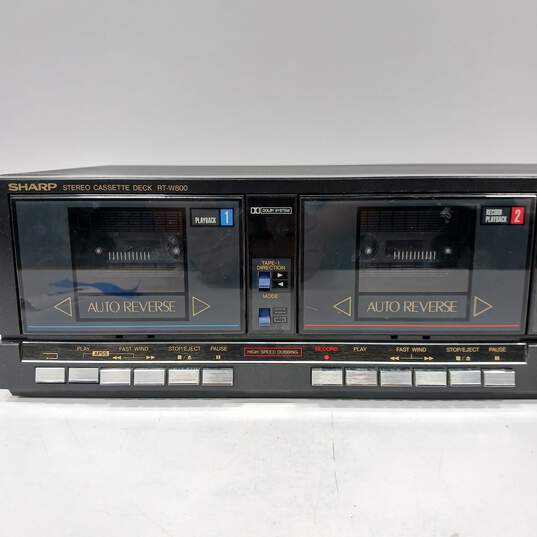 Sharp RT-W800(BK) Stereo Cassette Deck image number 4