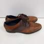 Men's Jefferson Grand Woven Saddle Brown Leather Lace Up Oxford Shoes 12M image number 2