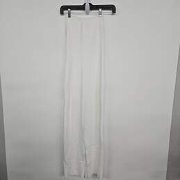White Twist Strapless Dress With Back Slit alternative image