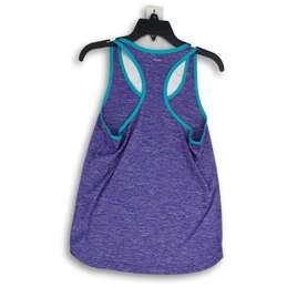Adidas Womens Purple Space Dye Scoop Neck Sleeveless Pullover Tank Top Size S alternative image