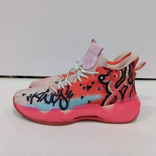 Promenie Men's Pink Graffiti High Top Shoes Sz 11.5 image number 3