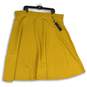NWT Womens Mustard Flat Front Knee Length Pull-On A-Line Skirt Size 22/24 image number 1