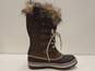 SOREL Joan Of Arctic Brown Rubber Suede Rain Snow Boots Women's Size 7 M image number 3