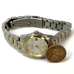 Designer Bulova 98M105 Two-Tone Classic Round Dial Analog Wristwatch alternative image