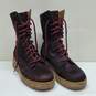 Free People Cow Fur Lace Up Boots Women's  Size 40 EU image number 1