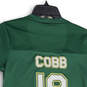 Womens Green Yellow Short Sleeve Green Bay Packers Cobb #18 NFL Jersey Sz L image number 4