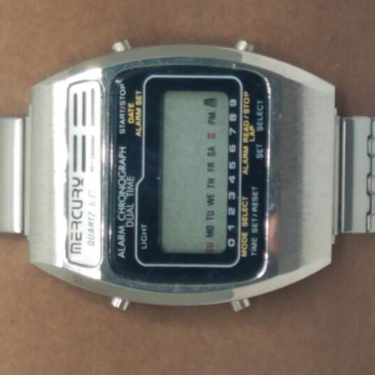 Rare Mercury Time Digital Alarm Chrono Vintage Watch image number 1