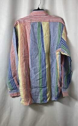 NWT Ralph Lauren Mens Multicolor Striped Classic Fit Button-Up Shirt Size Large alternative image