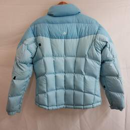 Marmot light blue quilted puffer jacket women's M flaws alternative image