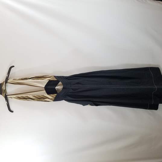 Buy the Tory Burch Women Coffee Stripe Poplin Sleeveless Dress Maxi S 4 NWT  | GoodwillFinds