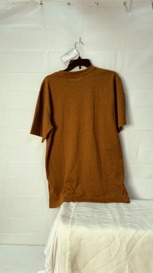 Men's Brown Carhartt Short Sleeve Size: Small image number 2