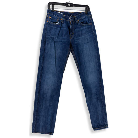 Mens Blue 514 Dark Wash Pockets Denim Straight Jeans Size 30X32 image number 1