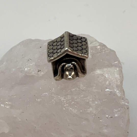 Designer Pandora 925 ALE Sterling Silver Doghouse Classic Beaded Charm image number 1