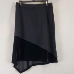 St. John Women Black Velvet Accent Skirt Sz12