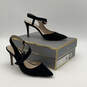 Womens Lo Jycye Black Suede Pointed Toe D'Orsay Heels Size 7.5M With Box image number 1