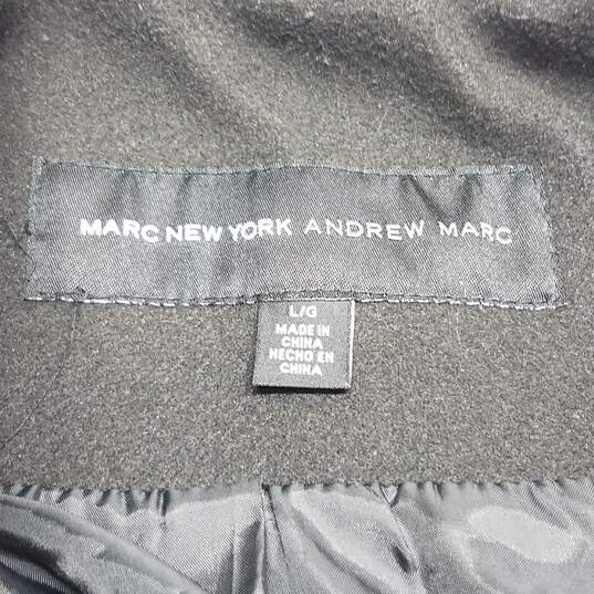 Marc New York Andrew Marc Women's Large Black Pea Coat image number 3