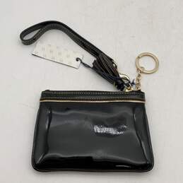 NWT Dooney & Bourke Womens Black Gold Tassel Coin Purse Wristlet Wallet alternative image