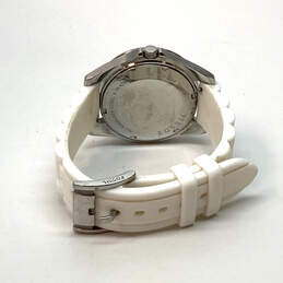 Designer Fossil Silver-Tone Rhinestone Round Dial Analog Wristwatch alternative image