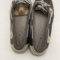Womens Gray Leather Angel Fish Sequin Slip-On Boat Shoes Size 8.5 image number 4