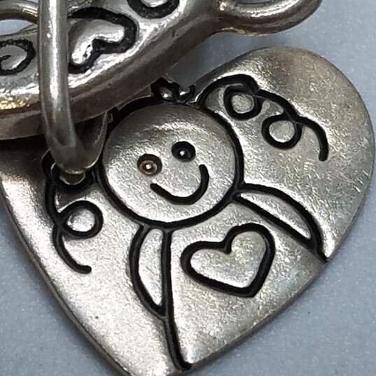 Sterling Silver Boy & Girl Tag 34in Toggle Necklace 39.7g image number 4
