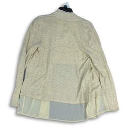 NWT LOFT Womens Beige Long Sleeve Open Front Cardigan Sweater Size Medium alternative image