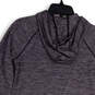 Womens Purple Space Dye Long Sleeve Stretch Hooded Pullover T-Shirt Size XS image number 4