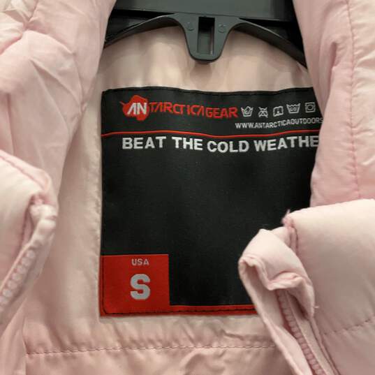NWT Antarctica Gear Womens Pink Full Zip Beat The Cold Weather Quilted Vest Sz S image number 4