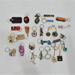 Vintage Lot Of Destination Keychains