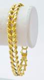 Elegant 14K Yellow Gold Fancy Link Chain Bracelet 14.1g image number 2