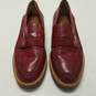 Coach Leather Penny Loafers Red 5 image number 5