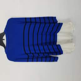 Karl Lagerfeld Women Blue Multicolor Long Sleeve Shirt M alternative image
