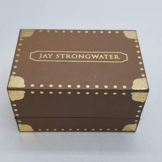 Jay Strongwater Gold Tone Enamel Crystal Chameleon Charm W/Box 16.6g image number 7