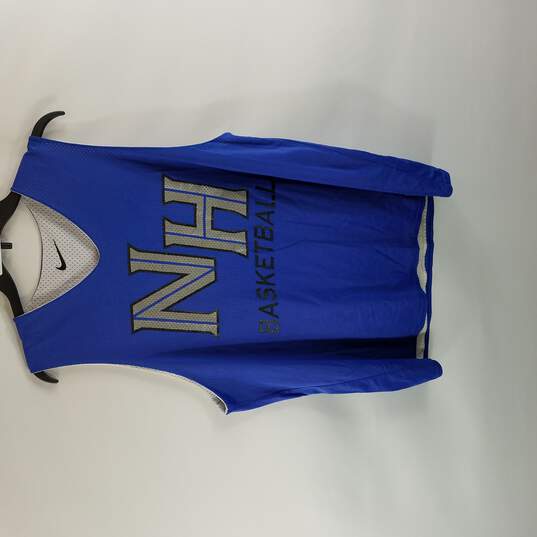 Nike Team NH Basketball Men Blue Jersey L image number 1