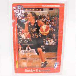 2012 HOF Becky Hammon Panini Math Hoops 5x7 Basketball Card San Antonio Silver Stars