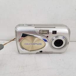 UNTESTED Olympus Silver Gold Stylus 410 4.0 MP Point and Shoot Digital Camera