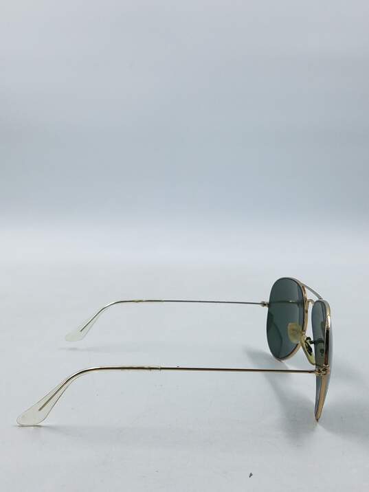 Ray-Ban Gold Aviator Large Sunglasses image number 5