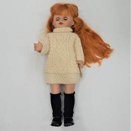 VTG 1997 Irish Crolly Doll Ciara Red Hair Blue Eyes w/ Original Box & COA alternative image