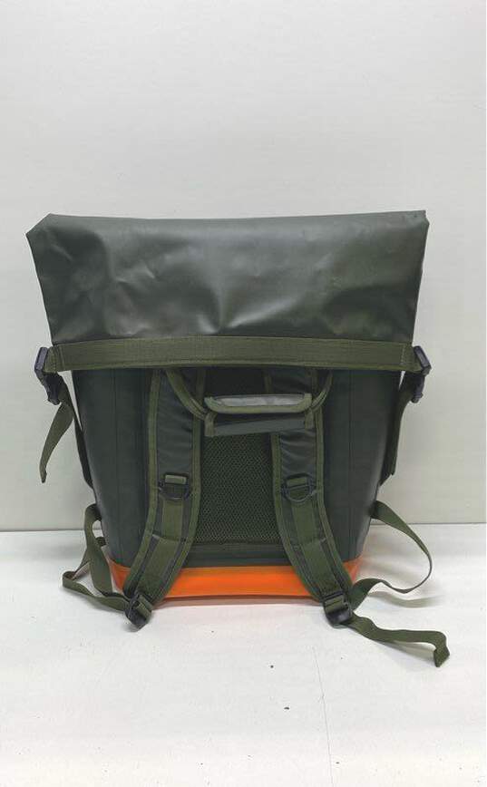 Hunter Target Roll Top Cooler Backpack Olive Green Bag image number 2