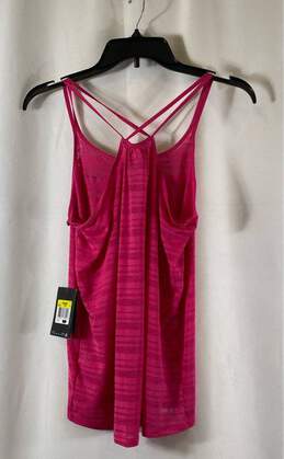 NWT Nike Dri-Fit Womens Pink Striped Scoop Neck Racerback Tank Top Size Small alternative image