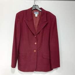 Pendleton Red Wool Suit Jacket Size 14