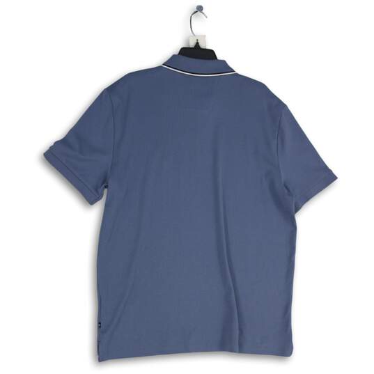 NWT Nautica Mens Blue Spread Collar Short Sleeve Golf Polo Shirt Size XL image number 2