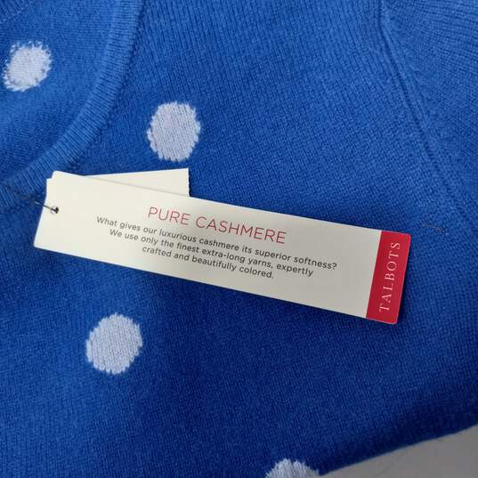 Talbots Women's Blue Cashmere Sweater Size Large image number 4